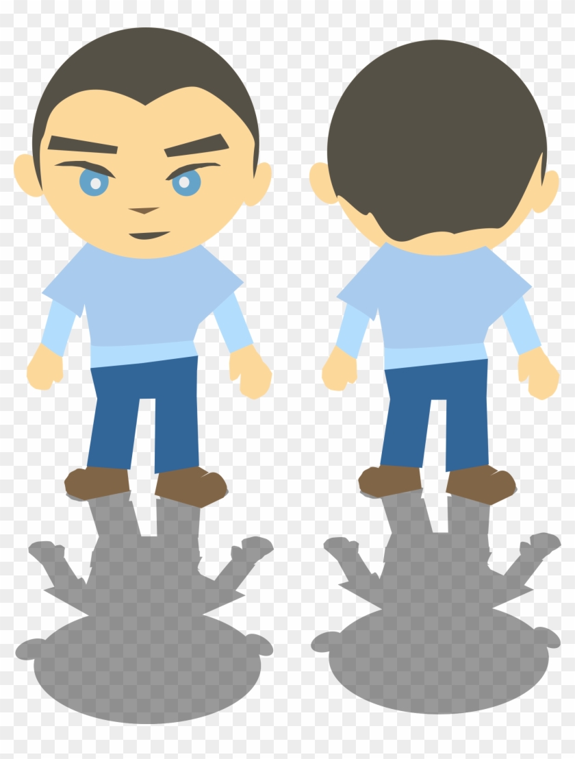 Big Image - Niño Con Su Sombra Clipart