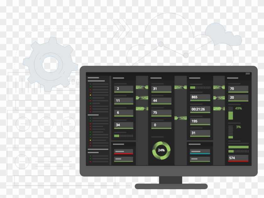 Spotlight Cloud Professional - Television Set Clipart