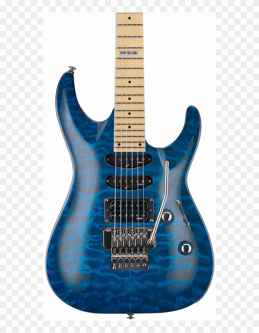 Ltd Mh-103 Quilted Maple Electric Guitar - Esp Ltd Mh 103 Clipart