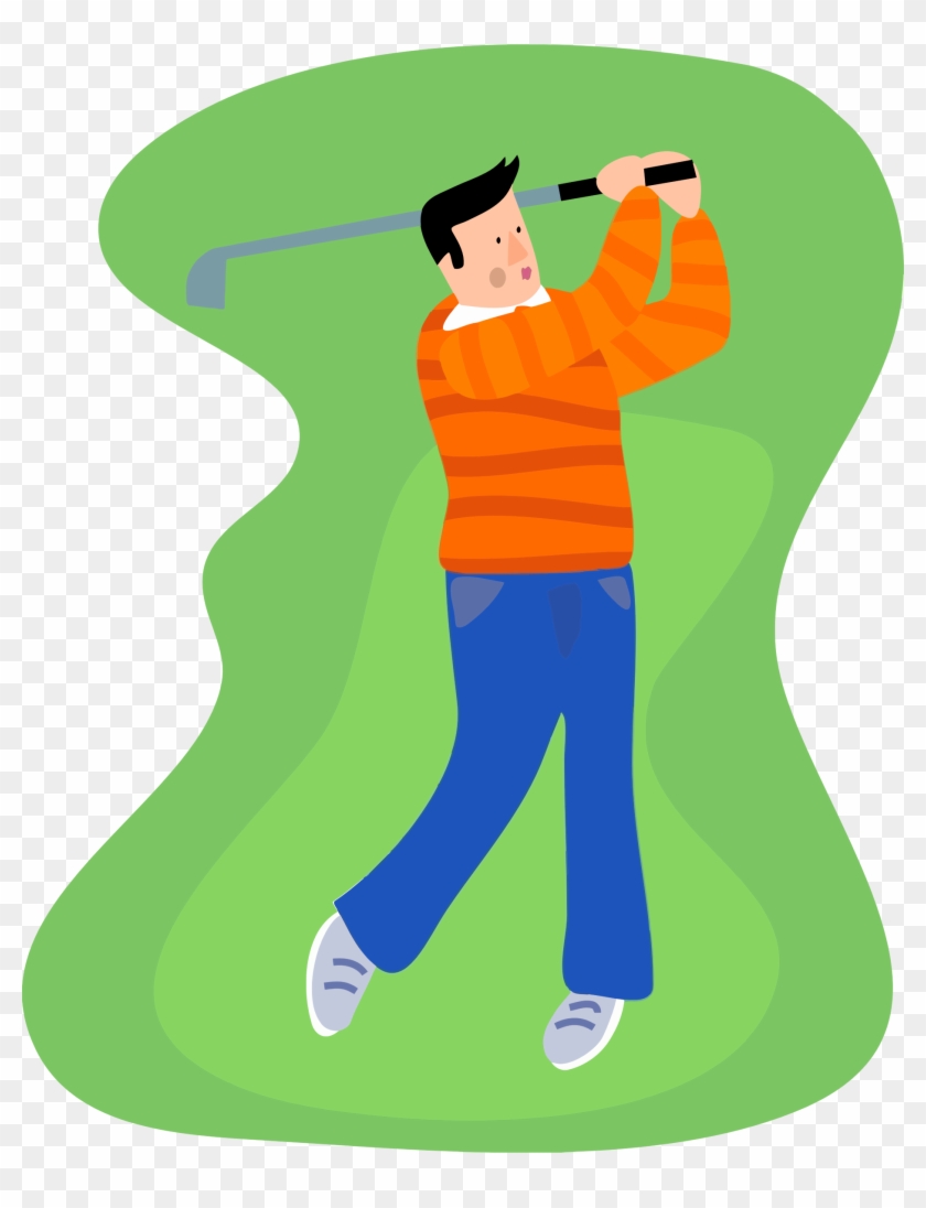 This Free Icons Png Design Of Golfing Guy Clipart