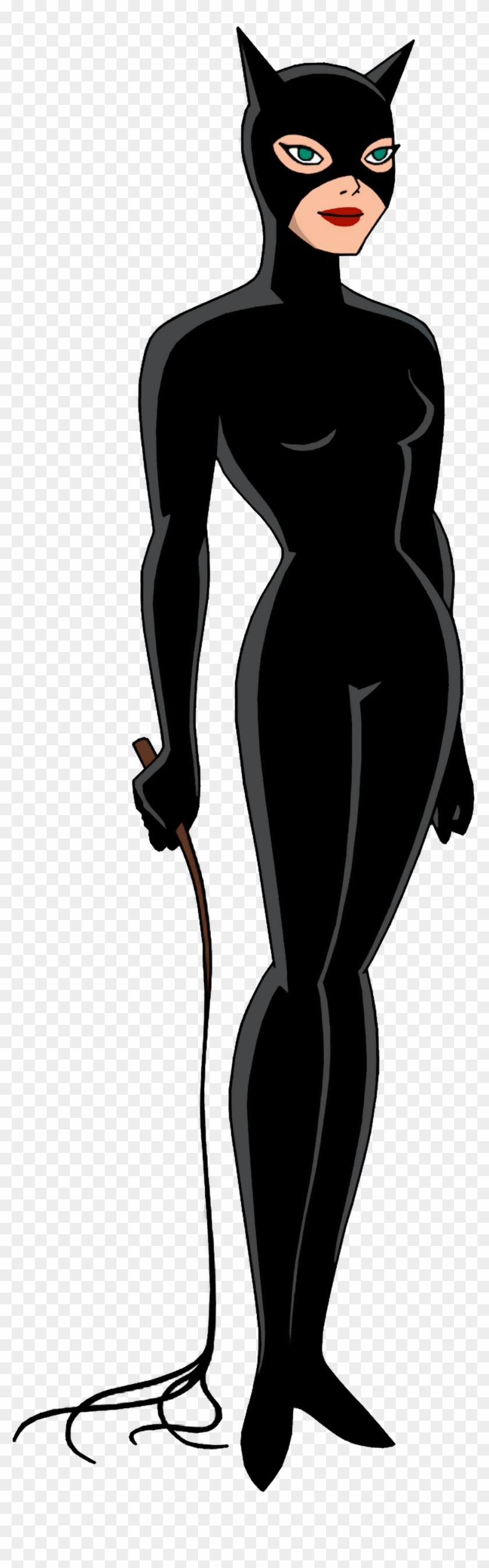 Catwoman Silhouette - Catwoman Png Cartoon Dc Clipart