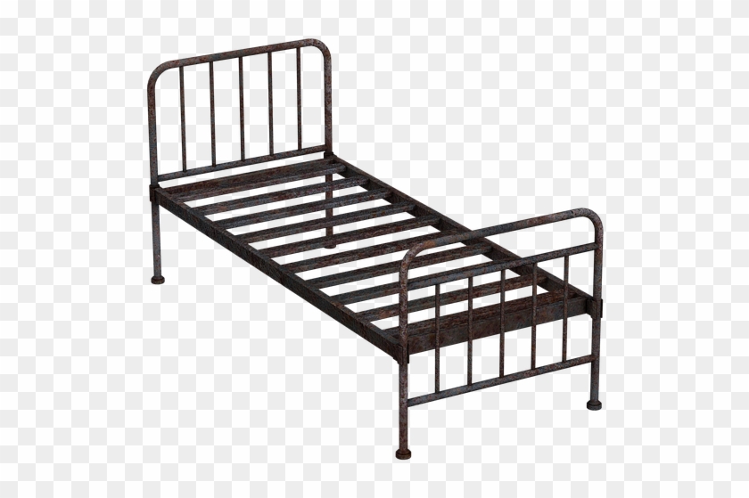 Bed Metal Bed Old Antique Stainless Rusty Rusted - Bed Clipart #357494