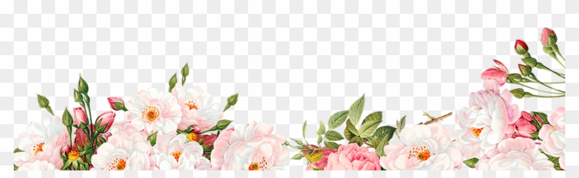 Watercolour Flower Border Png Image Free Searchpng - Free Flower Border Png Clipart #357560