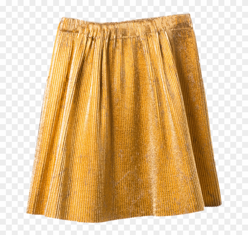 Bobo Choses Golden Pleated Skirt Clipart