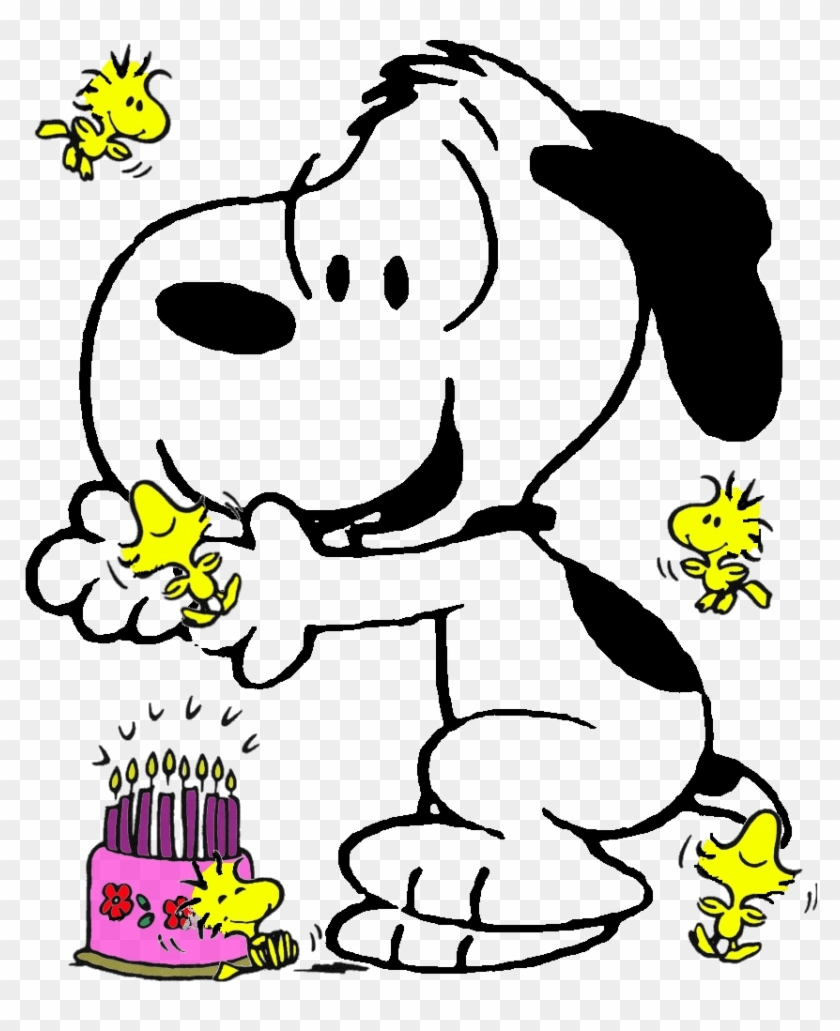 Snoopy Clipart Happy - Happy Birthday Snoopy Png Transparent Png #357808