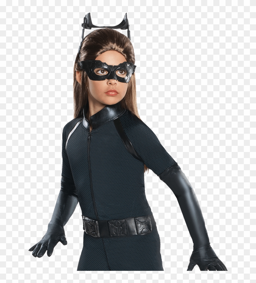 Zoom - Girls Catwoman Costume Clipart