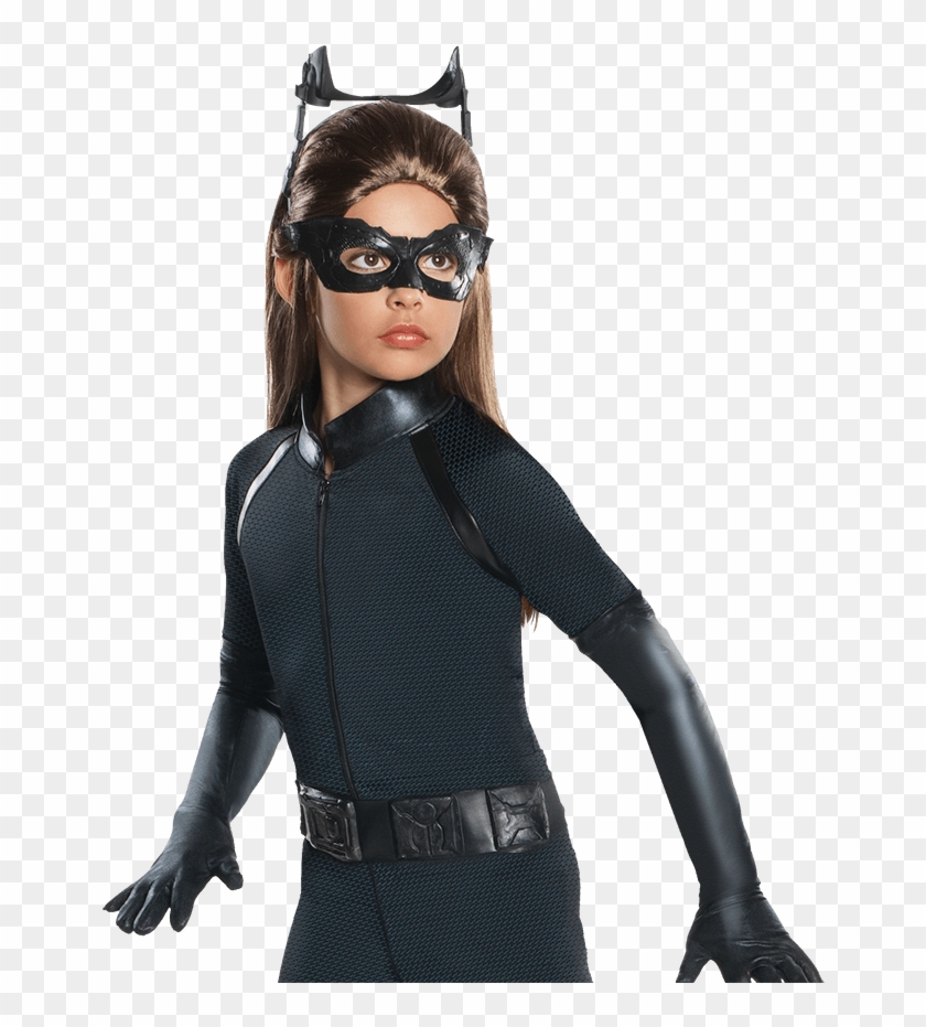 Zoom - Girls Catwoman Costume Clipart #357840