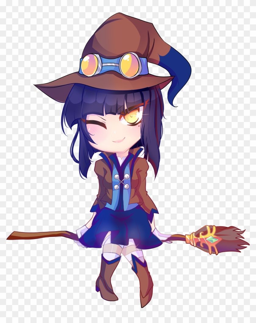 My Friend Shir Chibi Witch Scarlet With Community Colors Clipart