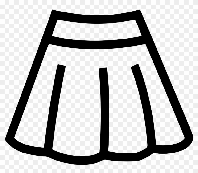 Png File - Black And White Clip Art Skirt Transparent Png