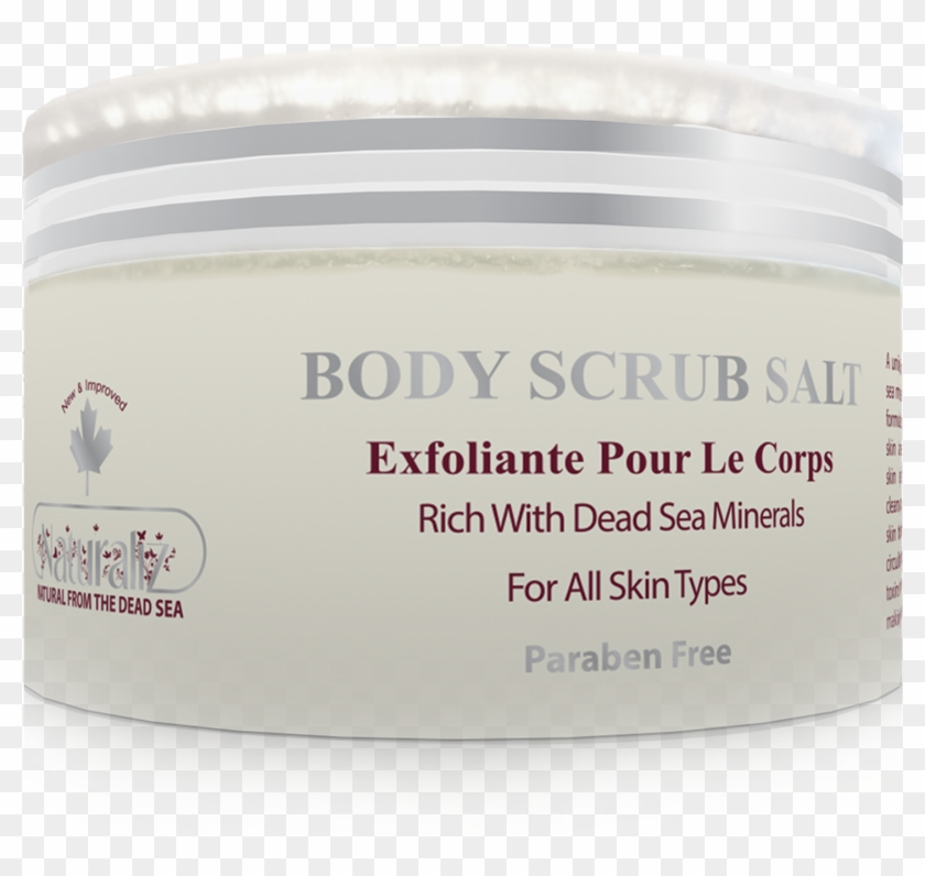 Naturaliz Dead Sea Salt Body Scrub, Cleanse Exfoliator - Cosmetics Clipart