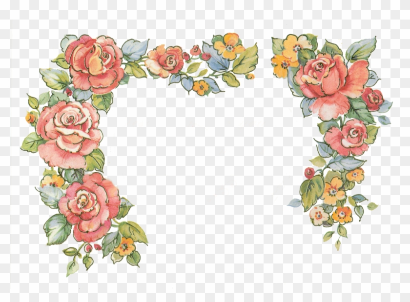 Rose Border Clipart Png - Border Png Transparent Png