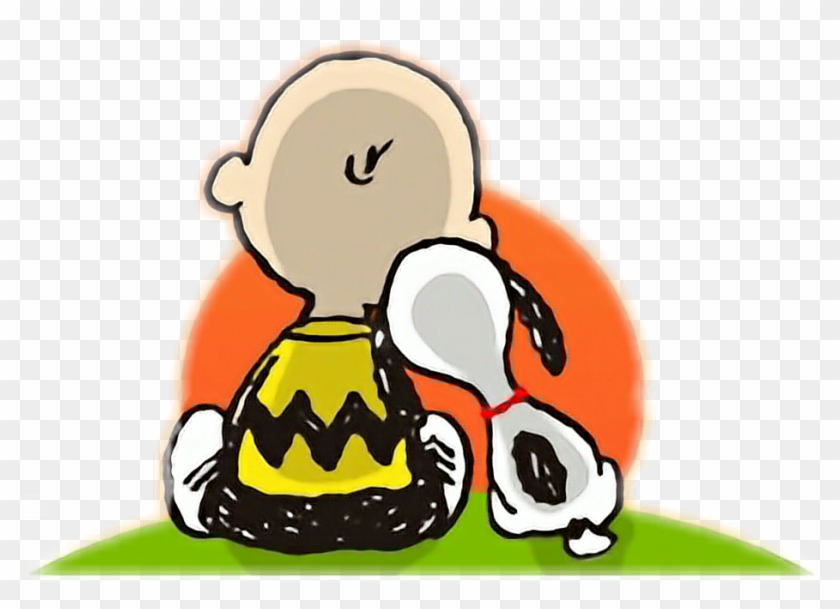 Snoopy Peanut Charliebrown Tramonto Sera Evening Goodev - Cartoon Clipart