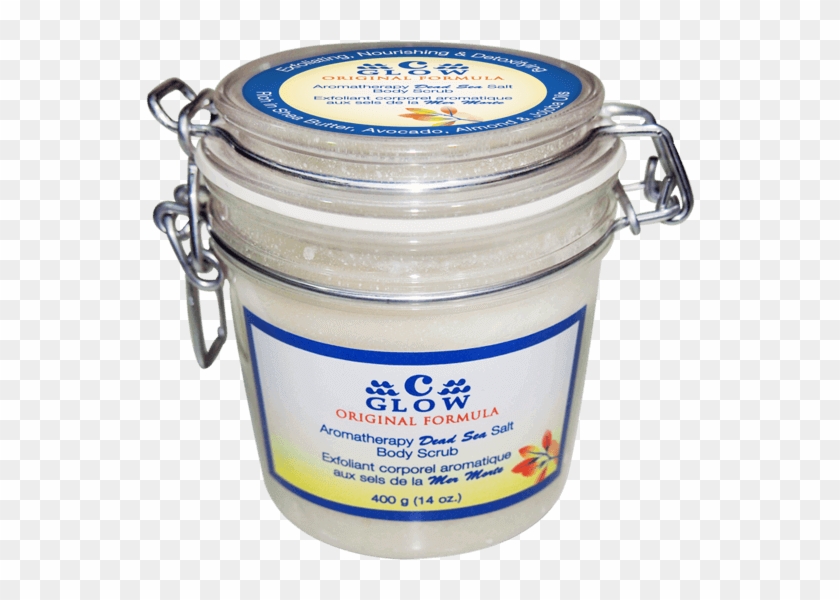 Aromatherapy Oils & Dead Sea Salt Body Scrub - Cream Clipart #358323