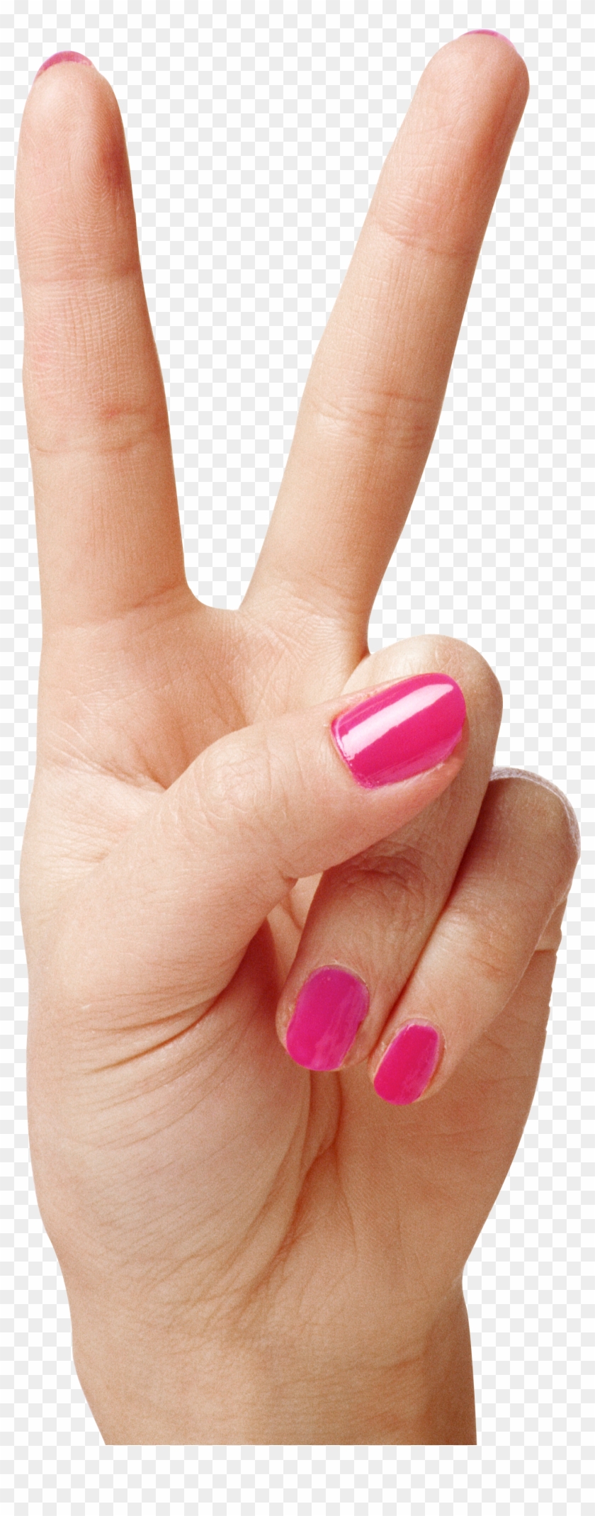 Hand Showing Two Fingers Png Clipart Image - 2 Fingers Hand Png Transparent Png