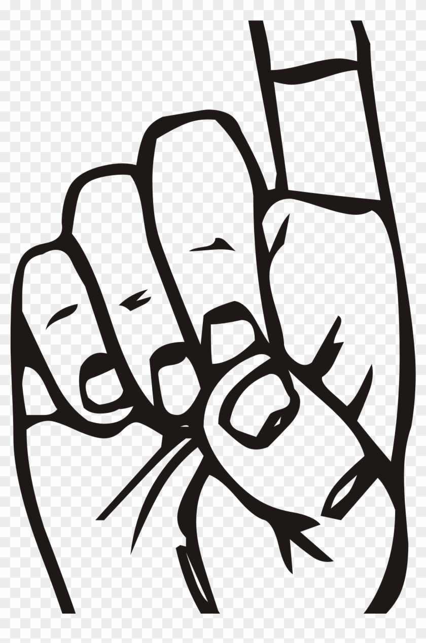 This Free Icons Png Design Of Sign Language D, Finger Clipart #358651