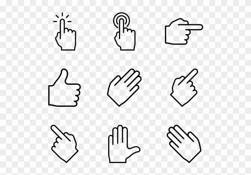 Hands And Gestures - Hand Gestures Clipart