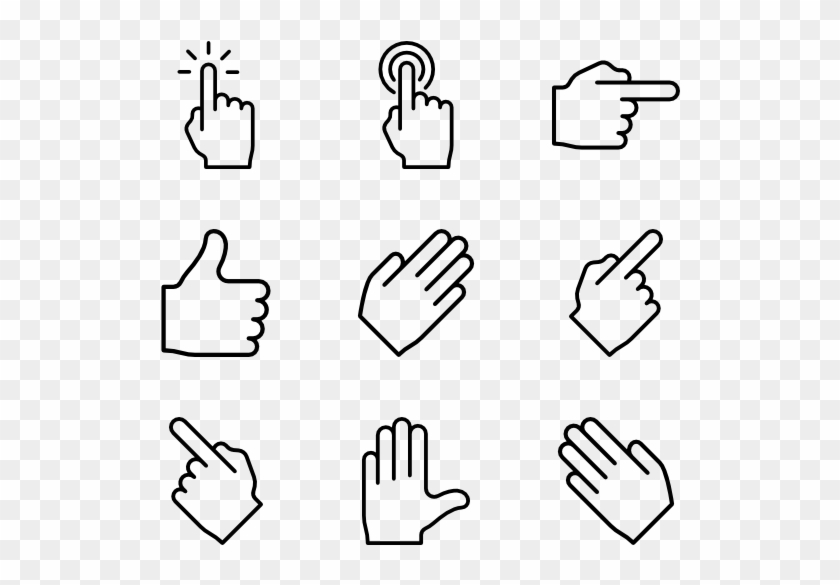 Hands And Gestures - Hand Gestures Clipart #358898