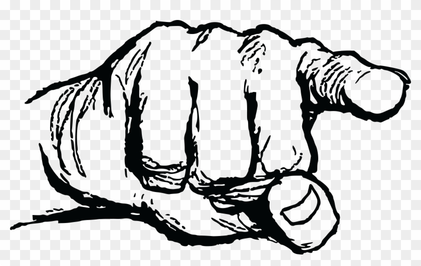 Free Clipart Of A Pointer Finger - Pointing Hand Vector Png Transparent Png
