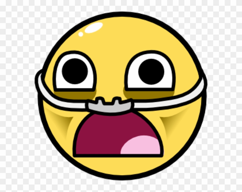 Awesome Face / Epic Smiley - Surprised Smiley Png Clipart #359277