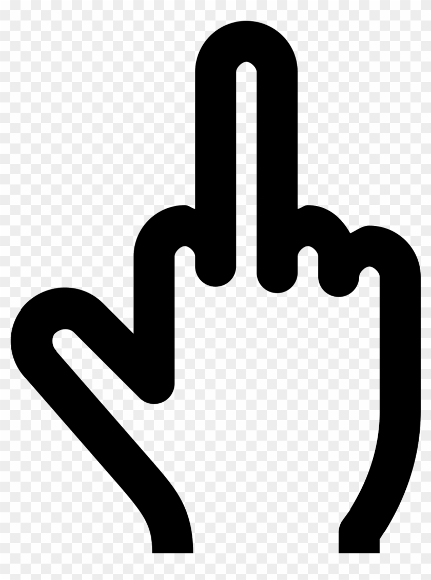 Middle Finger Computer Icons The Finger - Middle Finger Icon Png Clipart
