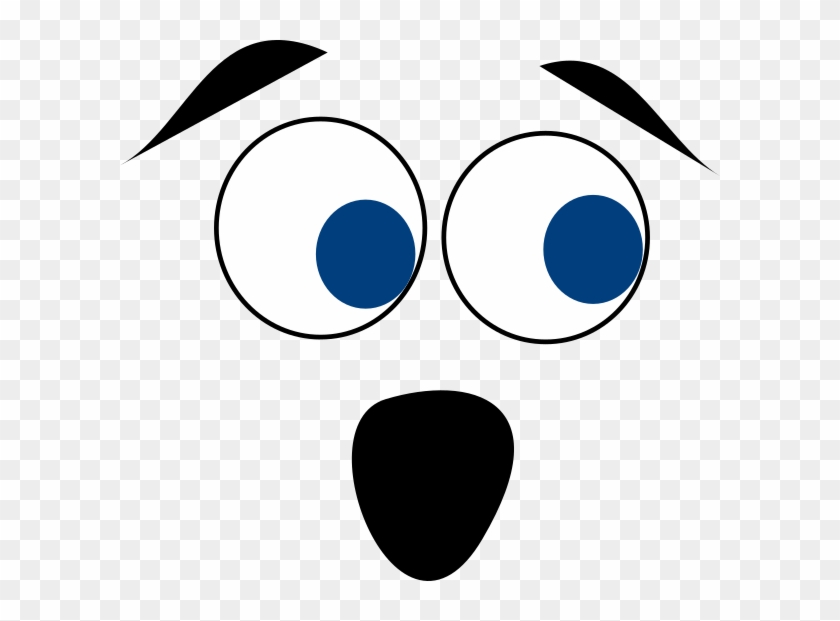 Blue Eyed Scared Face Clip Art At Ⓒ - Scared Face Cartoon Png Transparent Png #359462