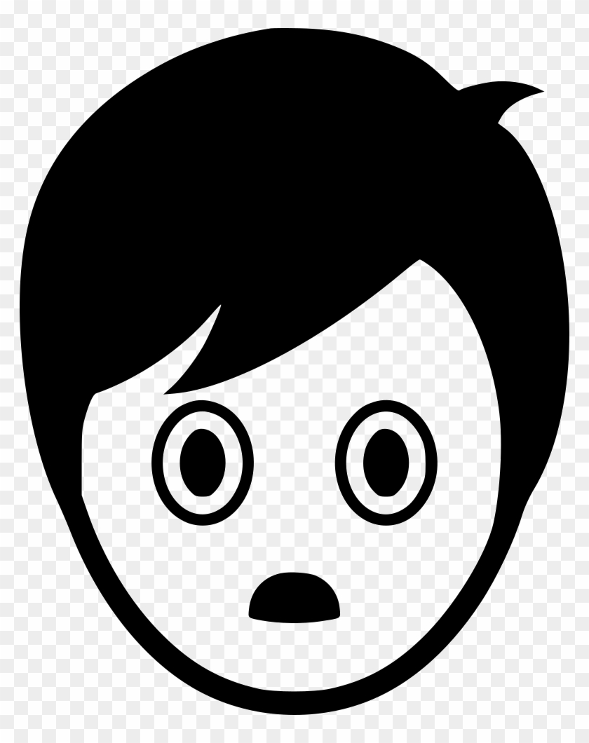 Dull Surprise Boy Man Svg Png Icon Ⓒ - Sad Face Boy Icon Clipart