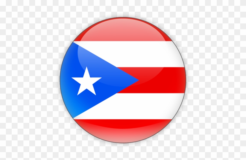 Illustration Of Flag Of Puerto Rico - Puerto Rico Flag Icon Clipart