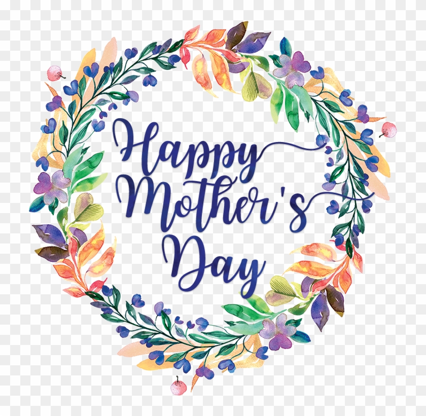 13 May - Watercolor Happy Mothers Day Png Clipart