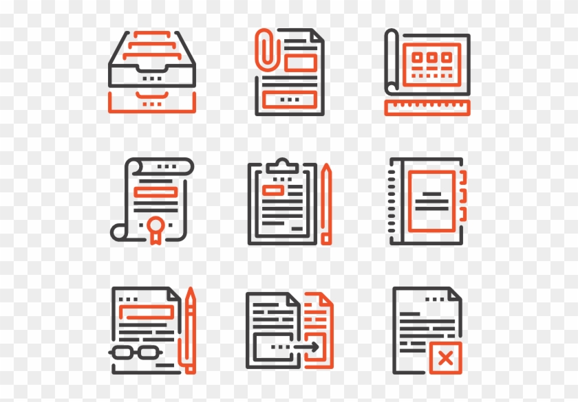 Files And Documents - Parallel Clipart #3500404