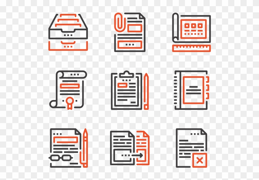 Files And Documents - Parallel Clipart