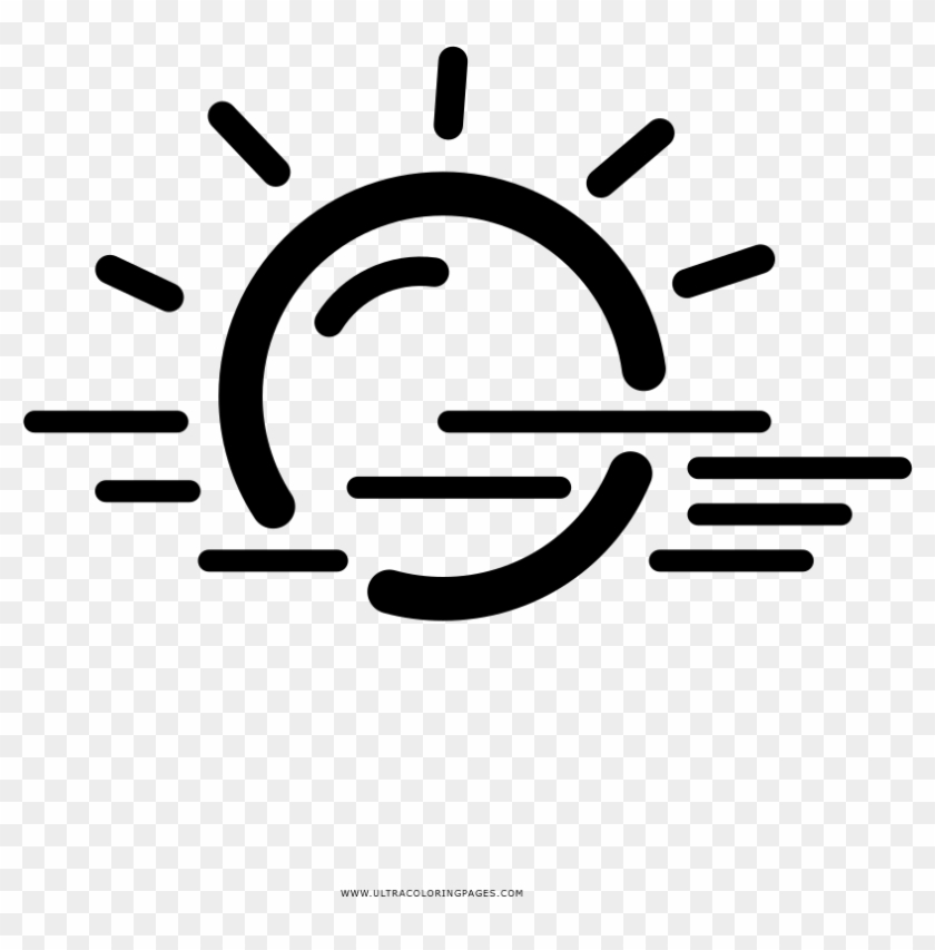 Niebla Del Día Página Para Colorear - Idea Clipart