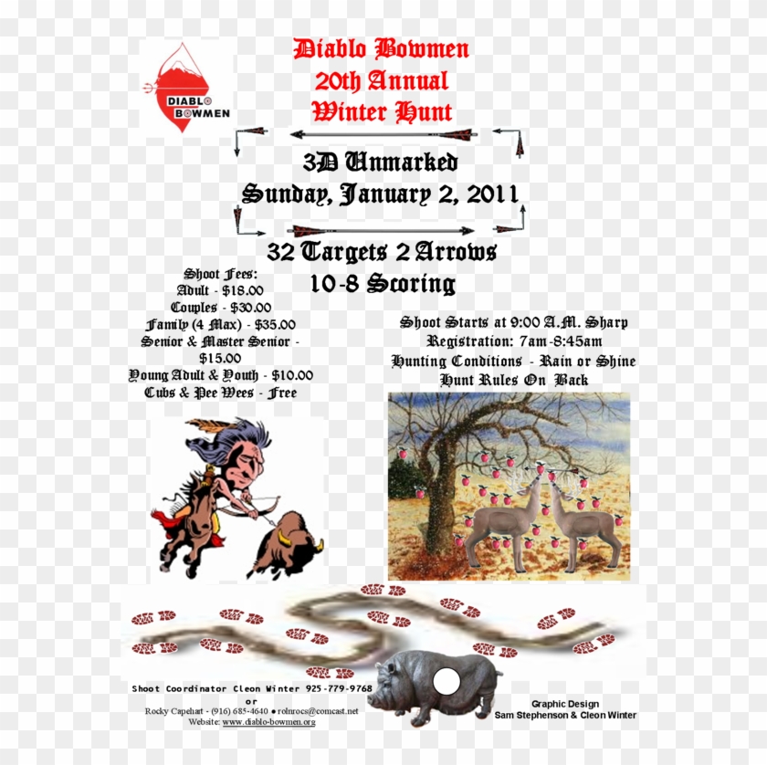 Winter Hunt 2011 - Diablo Hunting Club Clipart