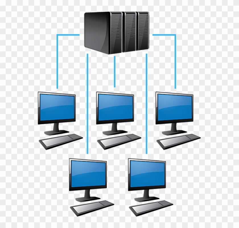 Computer Network Network Computer Transparent - Computer Network Png Clipart #3501700