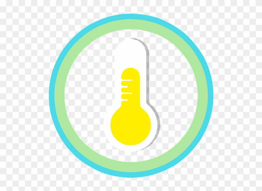 Temperature Icon Wither Lap Vector Clipart - Circle - Png Download #3502031