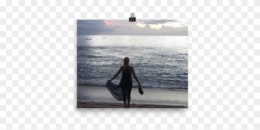 Walking To The Water Photo Paper Poster - Sea Clipart #3502149