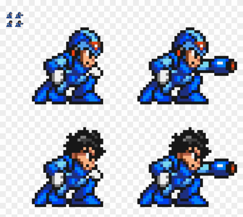 Megaman Drawing Helmet - Megaman X No Helmet Clipart