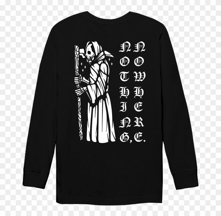 I'm Sorry I'm Trying Longsleeve - Nothing Nowhere Reaper Hoodie Clipart