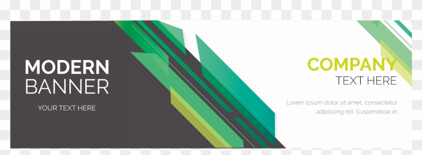 Background Modern Banner Green Vector Format Cdr, Ai, - Graphic Design Clipart