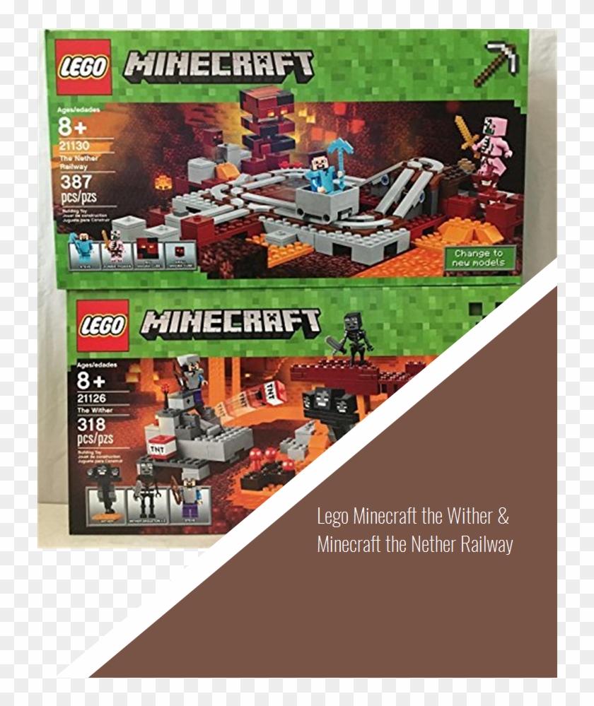 Lego Minecraft The Wither & Minecraft The Nether Railway - Лего Майнкрафт 21130 Clipart #3502482