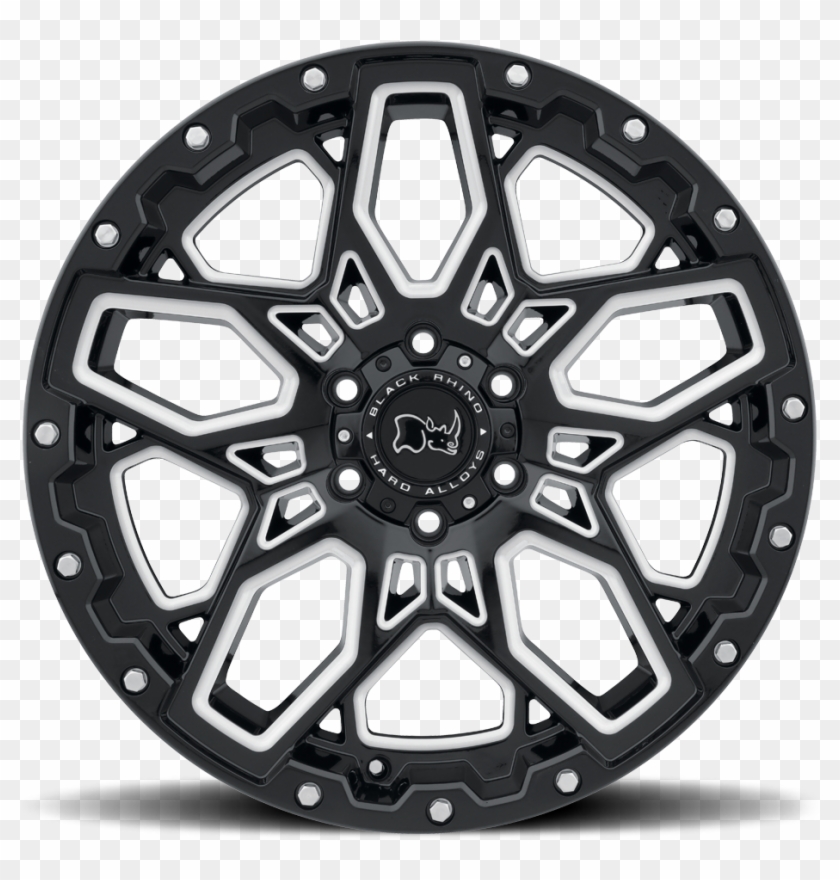 <b>black Rhino</b> Shrapnel -<br> Gloss Black - Quadboss Scoville Wheels Clipart