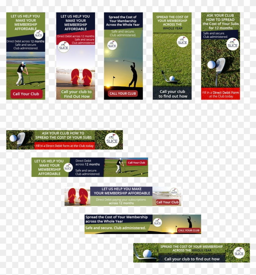 Banner Ad Design By Kristina Andonoff For Pricap Services - Golf Course Banner Ad Clipart