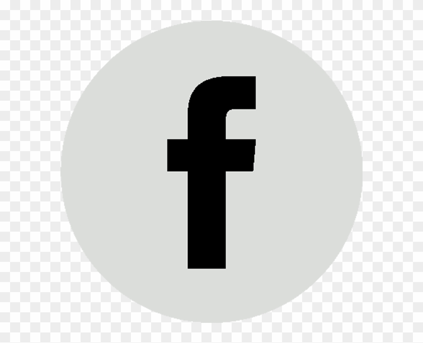 Facebook Icon Gray Circle - Blomus Clipart