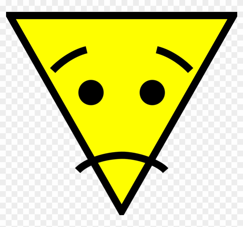 Clipart - Triangle Face - Triangle With Face - Png Download