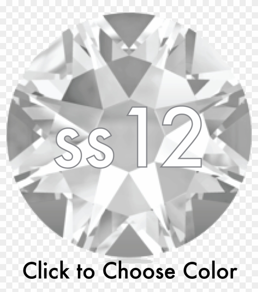 #2088 Ss12, Choose Color 1/2 Gross , Crystalninja - Clear Crystal Swarovski Clipart #3503858