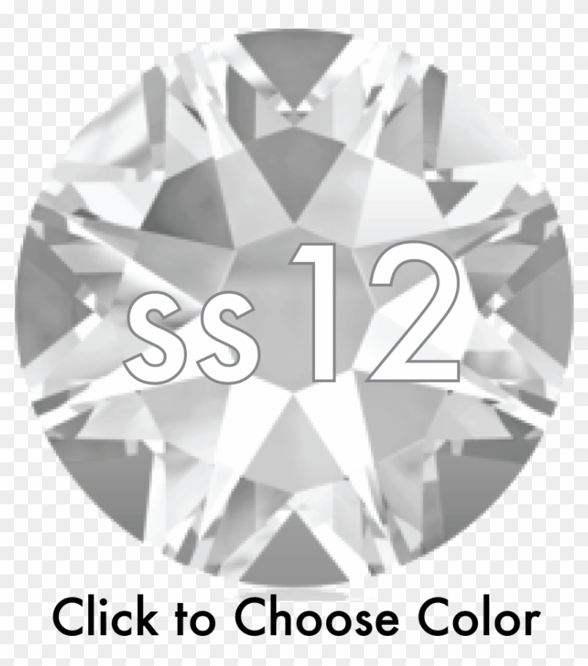 #2088 Ss12, Choose Color 1/2 Gross , Crystalninja - Clear Crystal Swarovski Clipart