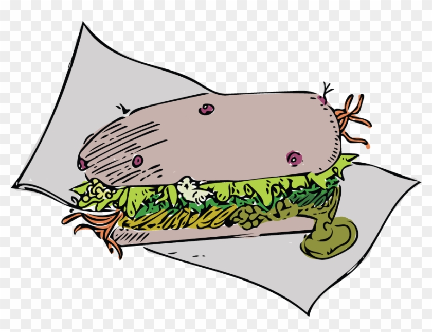 Daily Tar Hell - Gross Cartoon Sandwich Clipart