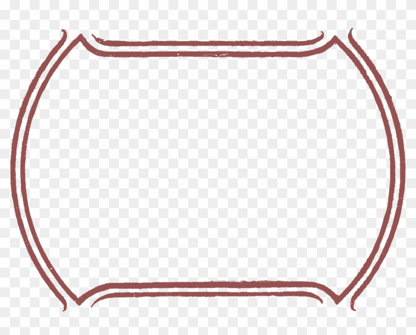 Digital Frame Marsala Red - Shabby Chic Tag Png Clipart #3504034