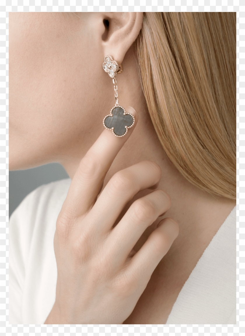 Van Cleef Arpels Alhambra Earrings Clipart #3504320