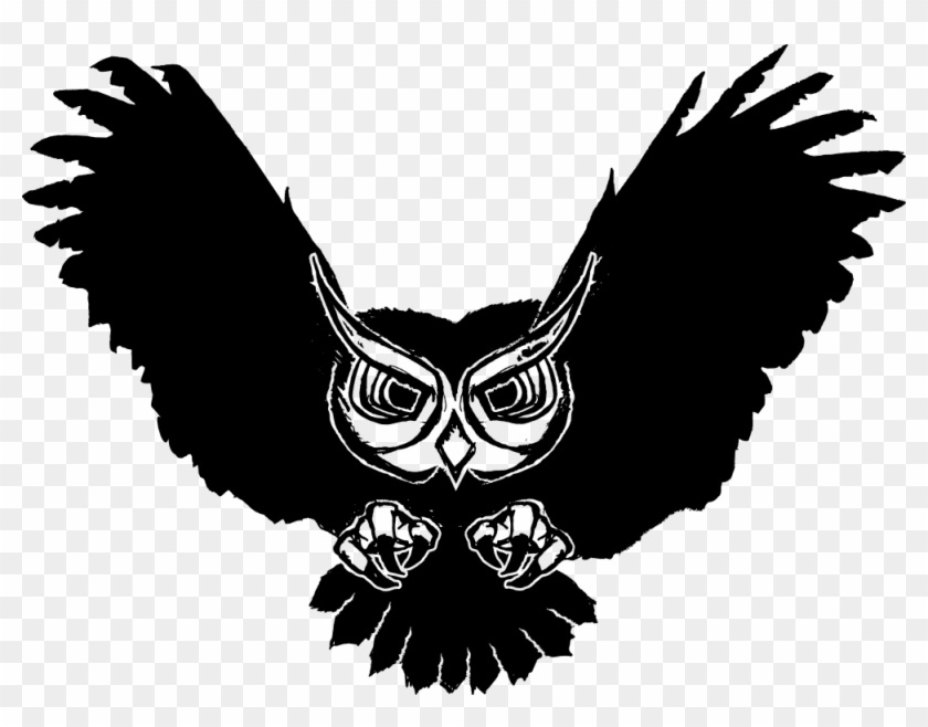 Owl Art 999px 82 - Owl Clip Art Black - Png Download