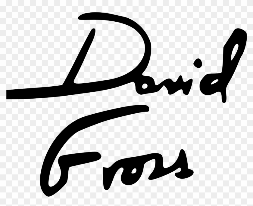 David Gross Clean Autograph - Calligraphy Clipart #3504416